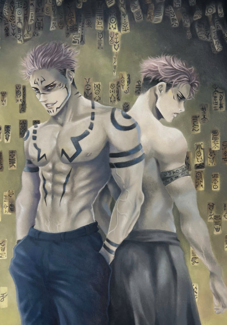 Sukuna & Yuji - Papier